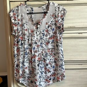 Daniel rainn cap sleeve blouse